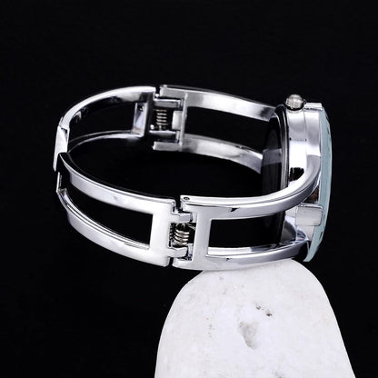 XINHUA Relojes de moda Pulsera de acero inoxidable para mujer Brazalete de diamantes de imitación Vestido de fiesta de lujo Reloj femenino Relogios Feminino