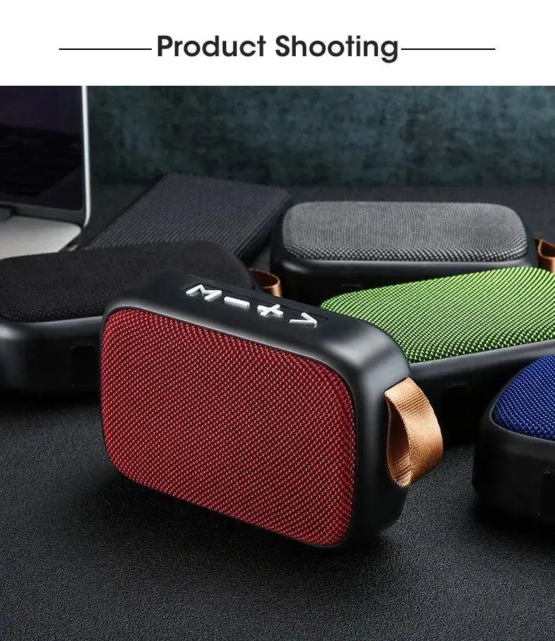 Nuevo altavoz inalámbrico, subwoofer portátil para exteriores, mini altavoz, altavoz de tarjeta de tela para el hogar