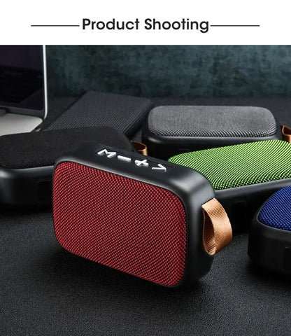 Nuevo altavoz inalámbrico, subwoofer portátil para exteriores, mini altavoz, altavoz de tarjeta de tela para el hogar