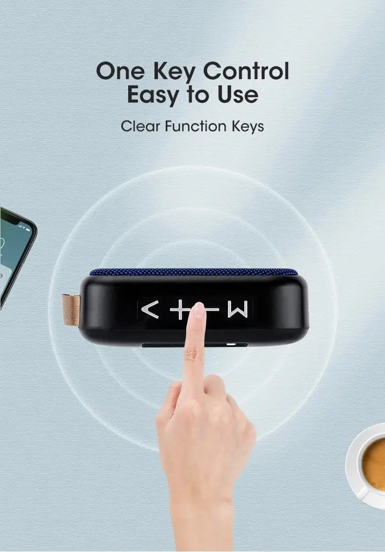 Nuevo altavoz inalámbrico, subwoofer portátil para exteriores, mini altavoz, altavoz de tarjeta de tela para el hogar