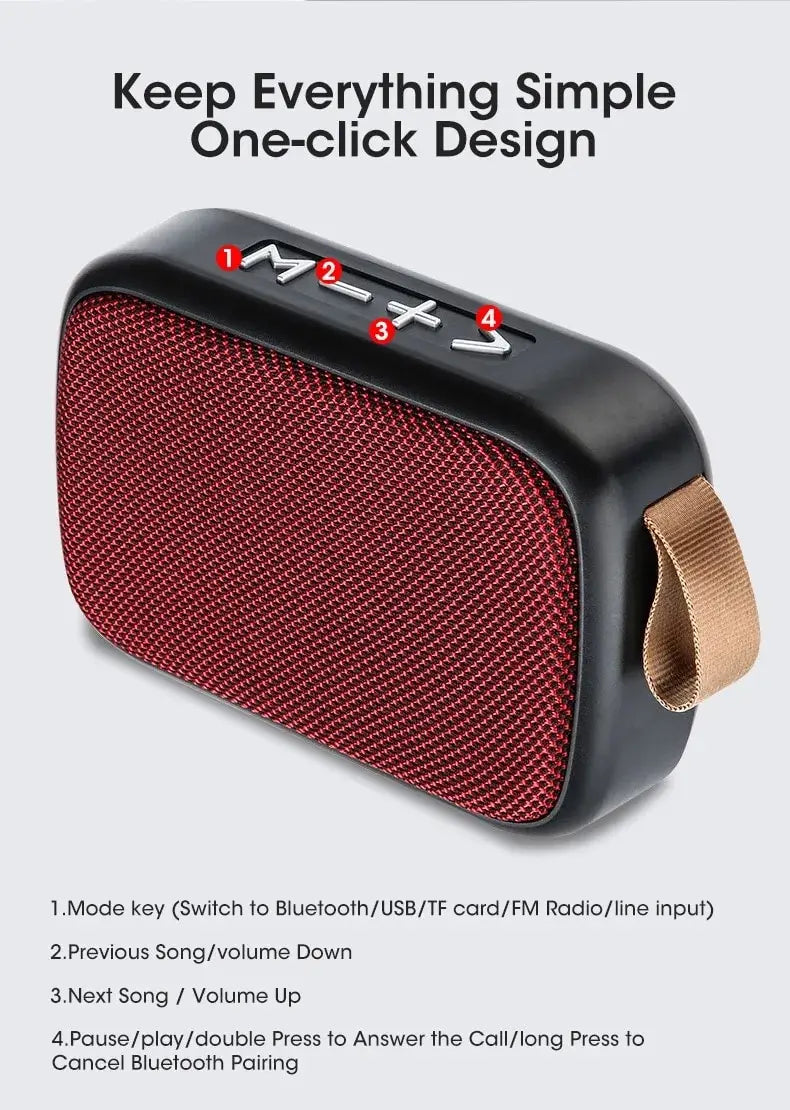 Nuevo altavoz inalámbrico, subwoofer portátil para exteriores, mini altavoz, altavoz de tarjeta de tela para el hogar