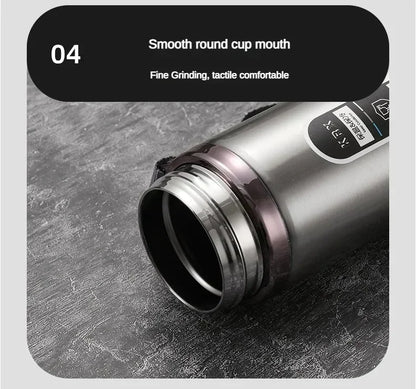 Botella de Agua para Té Thermos SUS304 500ML-1Litro Termo de Acero Inoxidable con Pantalla LED de Temperatura, Taza Portátil