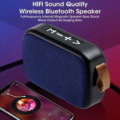 Nuevo altavoz inalámbrico, subwoofer portátil para exteriores, mini altavoz, altavoz de tarjeta de tela para el hogar