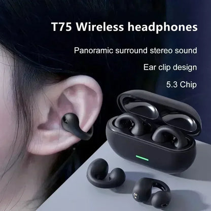 Nuevo Original T75 Bone Conduction Wireless Bluetooth 5.3 Auriculares Deportivos Auriculares HiFi Sound Quality Impermeable TWS Headset