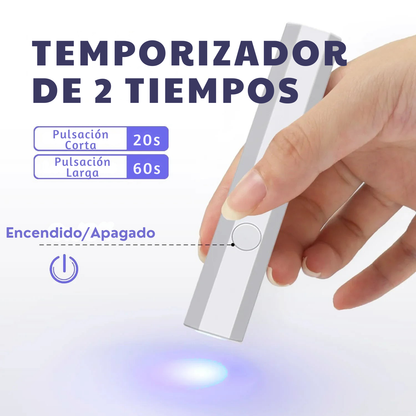Mini Lámpara UV/LED Portátil para Uñas